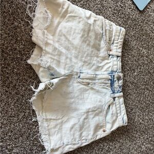 Wild Fable White Frayed Hem Jean Shorts